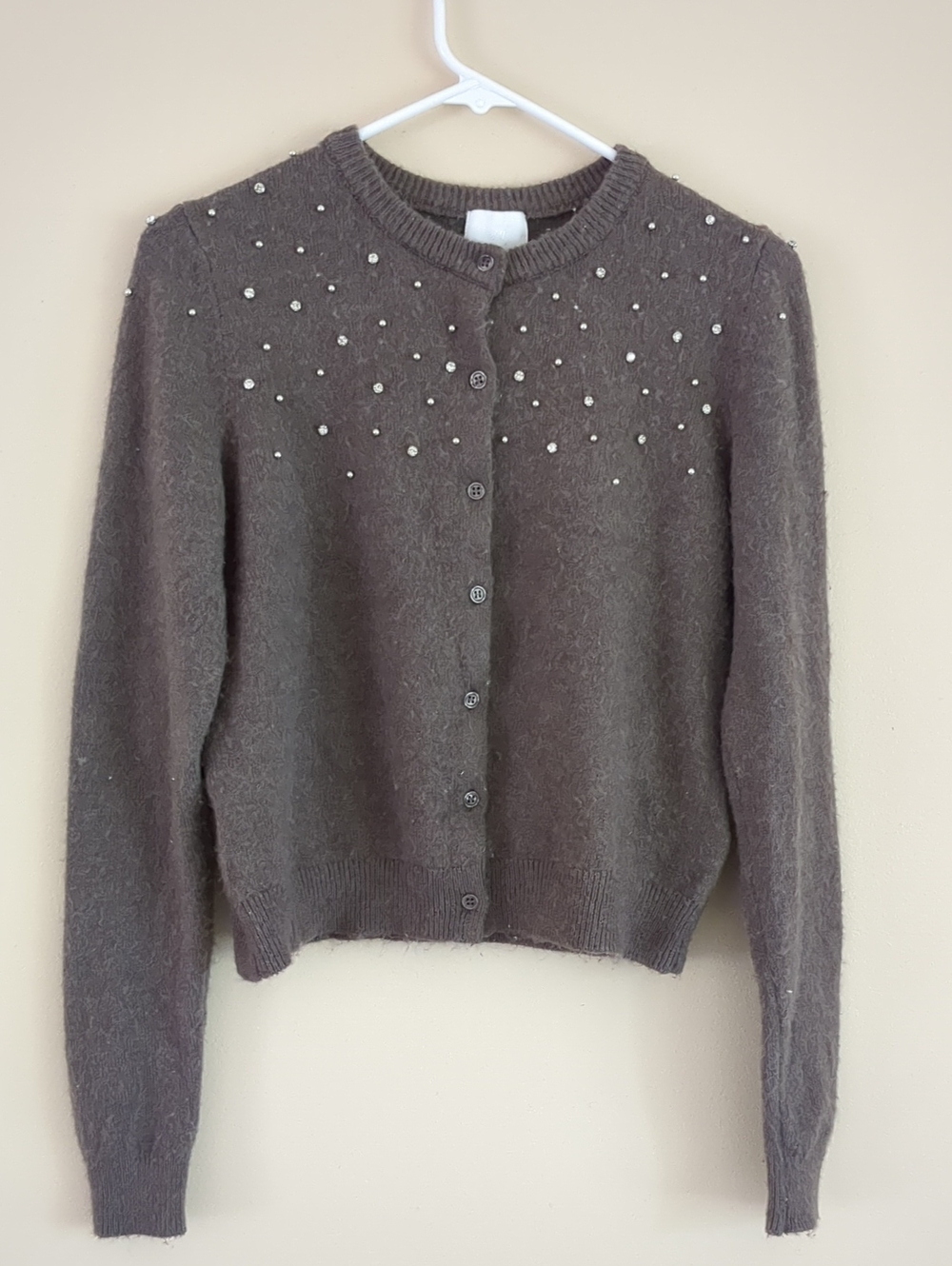 Small H&M Brown Blingy Cardigan Sweater